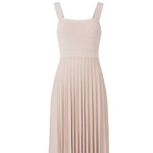 Derek Lam Collective light pink pleated midi dress